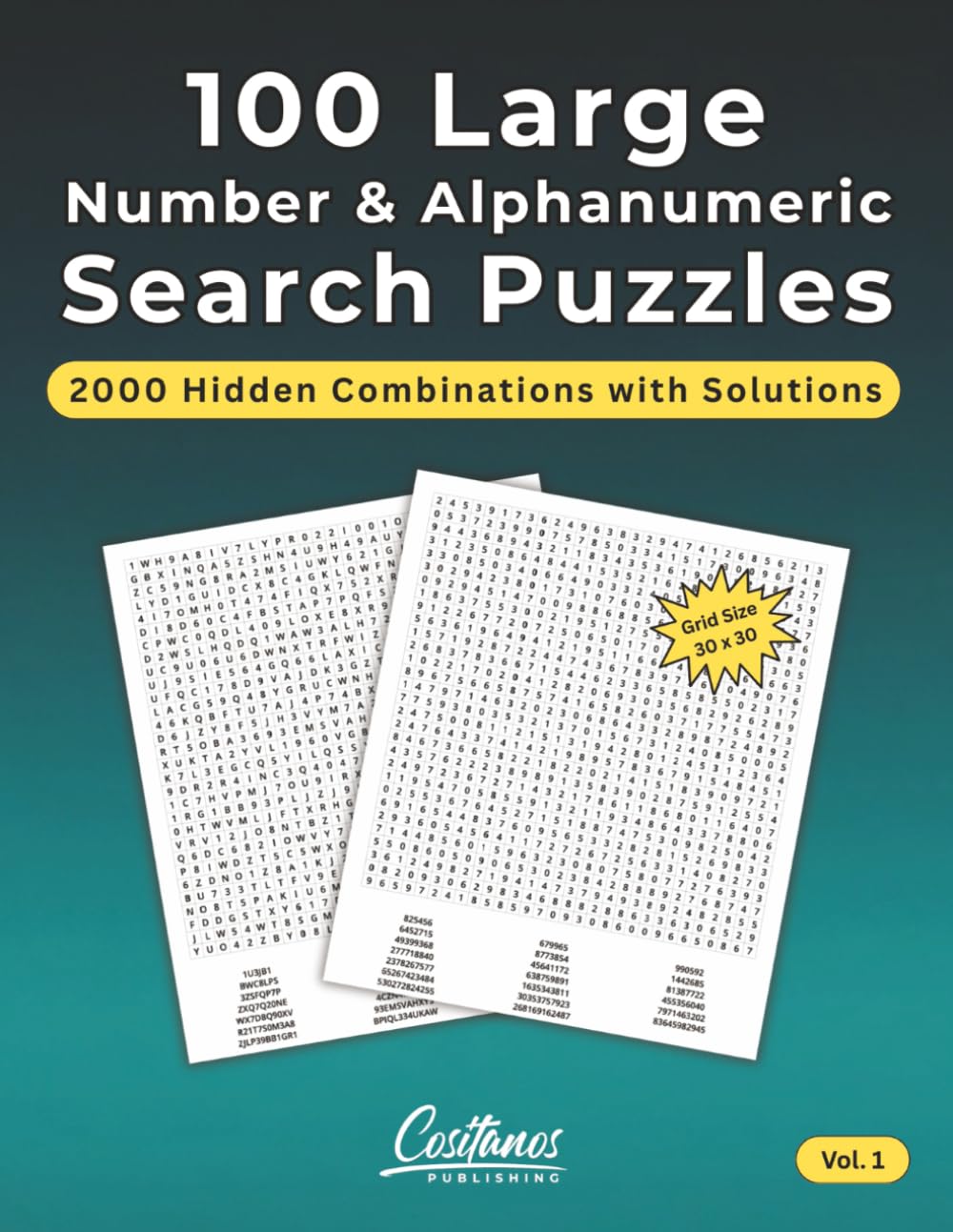 100 Large Number & Alphanumeric Search Puzzles